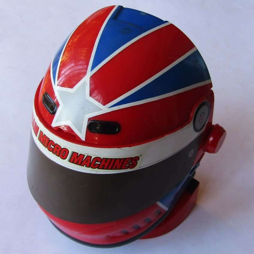 1997 Micro Machines Foldout Helmet Raceway Playset