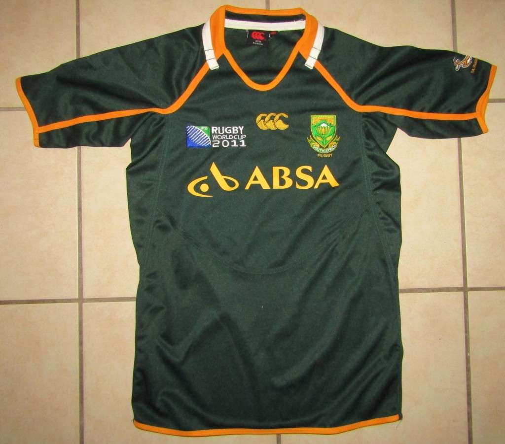 2011 World Cup Springbok Rugby Jersey - Medium Size