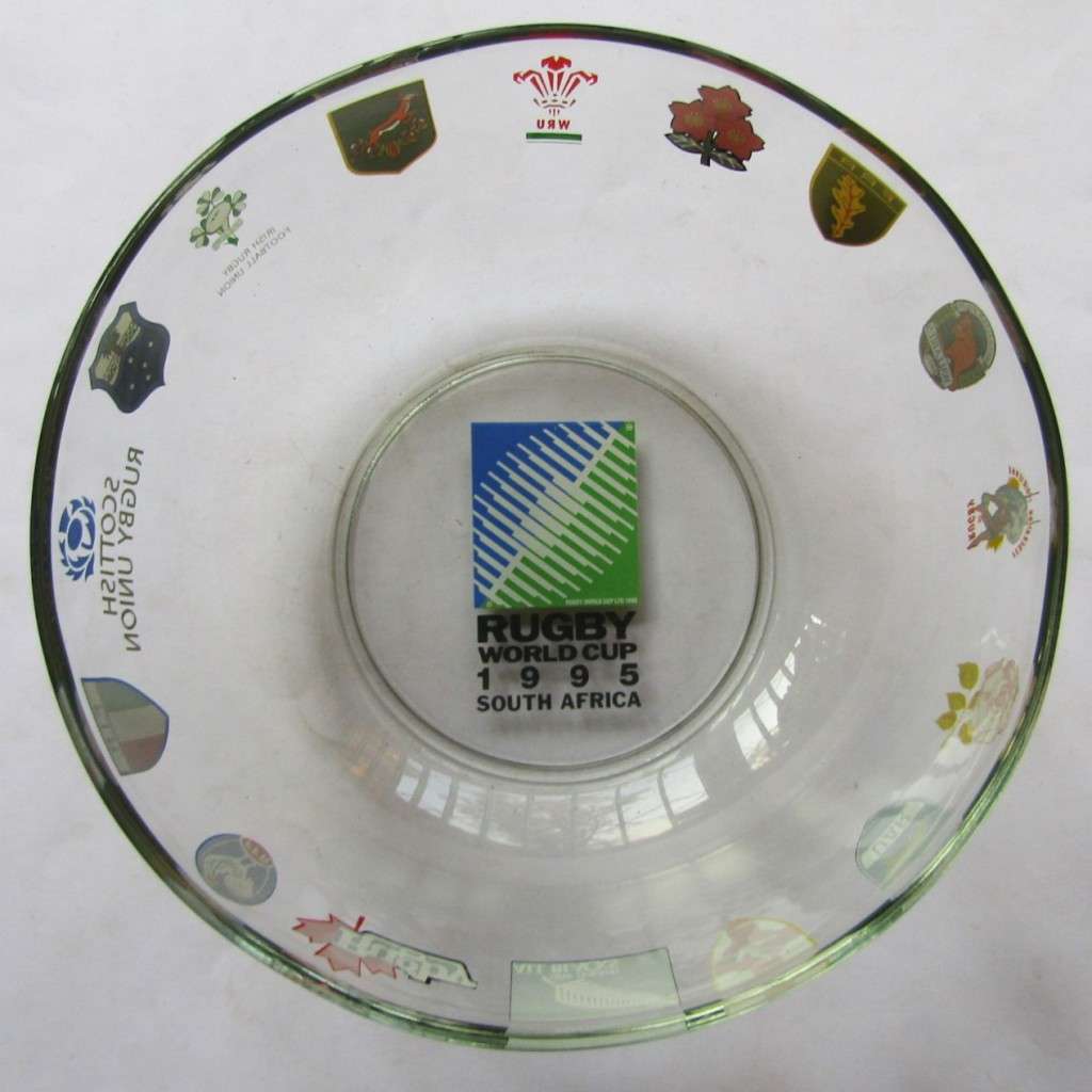 1995 Rugby World Cup Large Glass Bowl