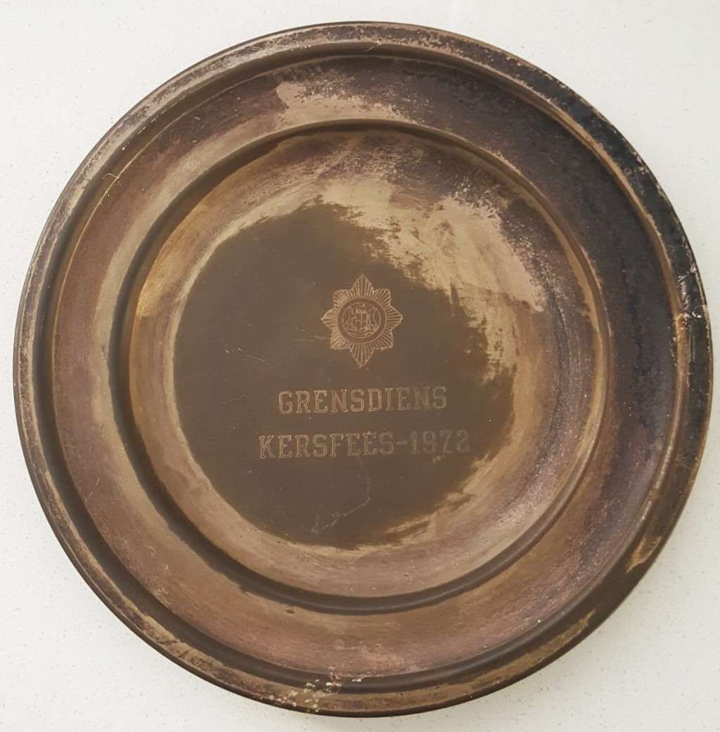 1972 SA Police Grensdiens Display Plate