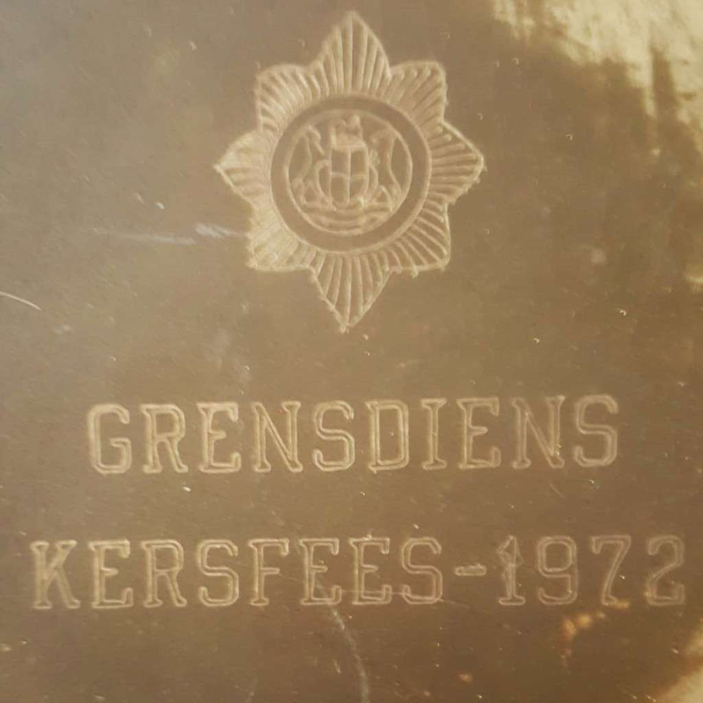 1972 SA Police Grensdiens Display Plate