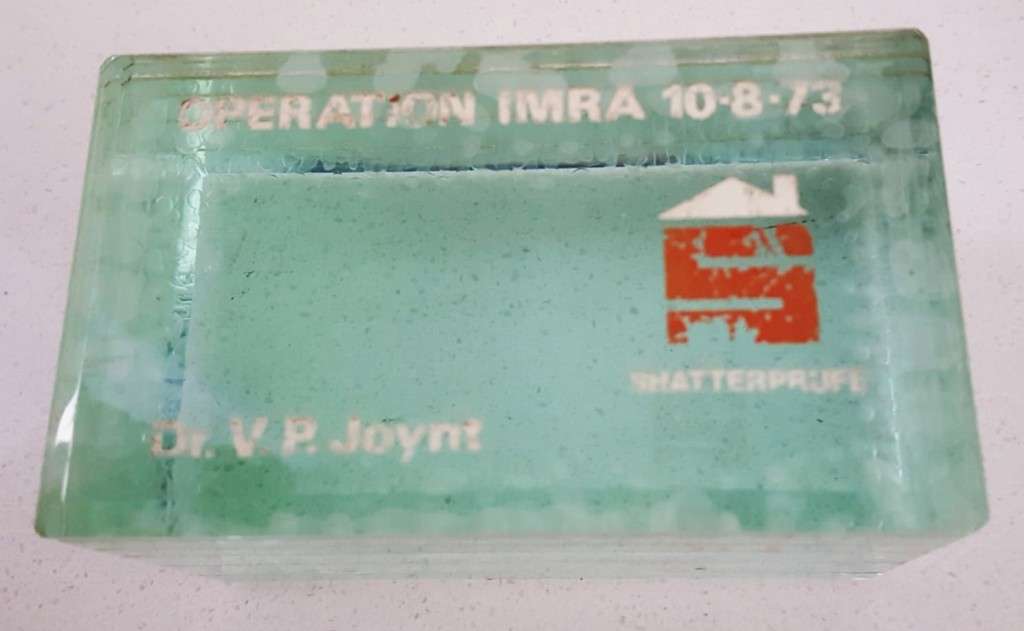 1973 SADF Operation Imra Bullet Proof Glass Memento
