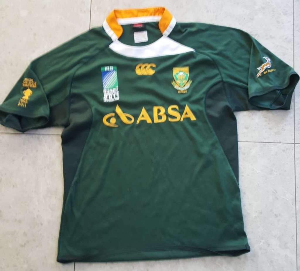 2011 World Cup Springbok Rugby Jersey - Medium Size