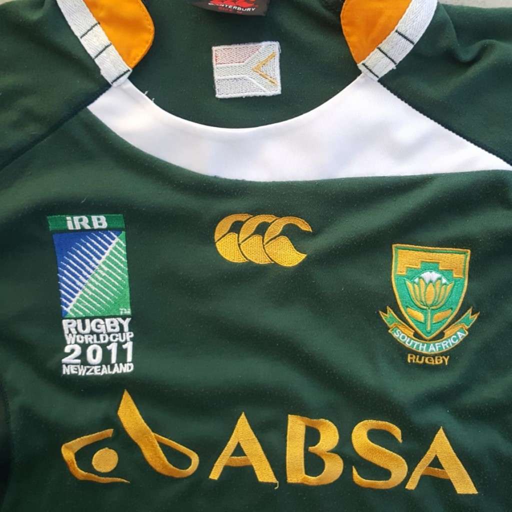 2011 World Cup Springbok Rugby Jersey - Medium Size