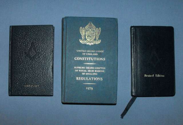 3 OLD MASONIC HARDCOVER BOOKS