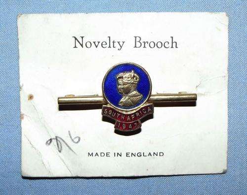 1947 British Royal Visit to South Africa Brooch Pin