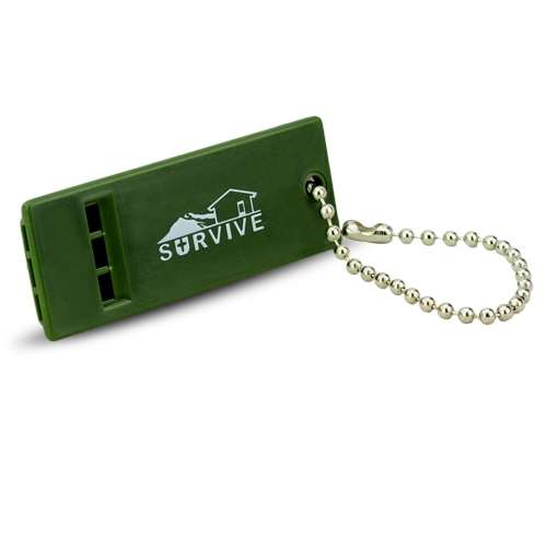 New Safety Outdoor Marine KeyChain Survival Emergency Whistle Army Green (Local Stock)