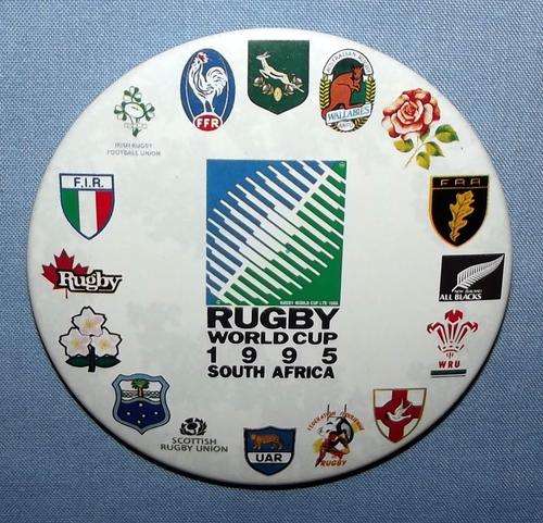 1995 Rugby World Cup South Africa Large Metal Pin Badge