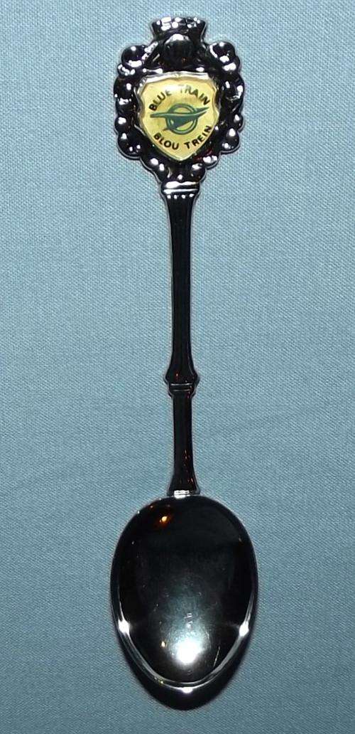 Old SAR Blue Train Crested Spoon