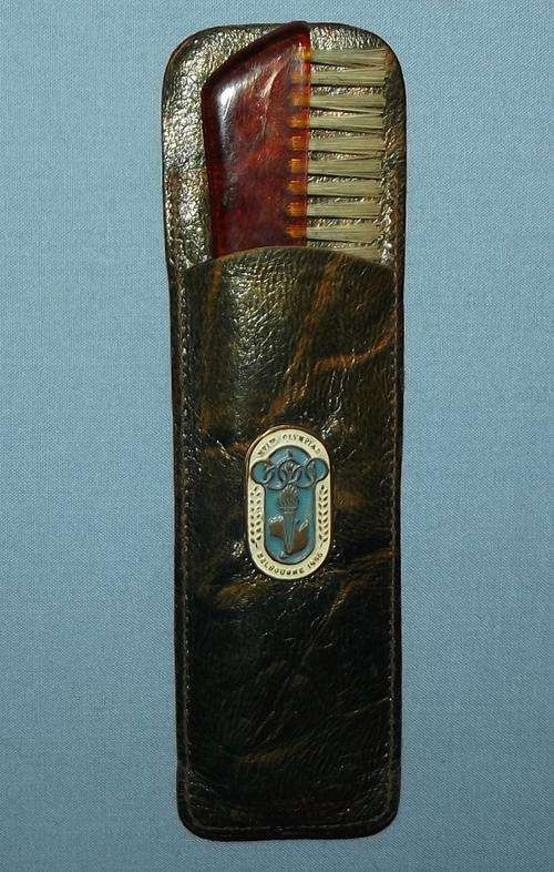 1956 Melbourne Olympic Games Genuine Kangaroo Grooming Set