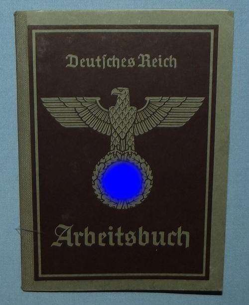 Original WW2 German Arbeitsbuch Work Book