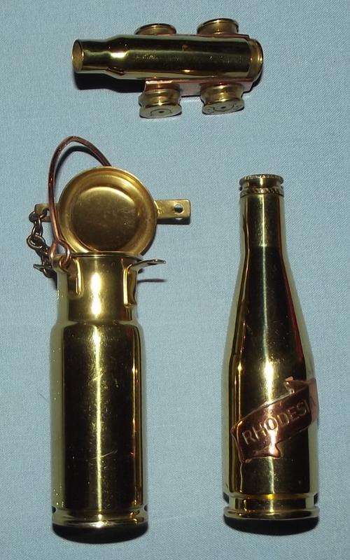 Vintage Lot of Rhodesia Items Made From Bullet Cartridges