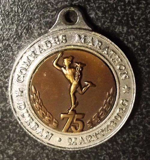 SA Comrades Marathon 75th Anniversary Bronze Centered Medal