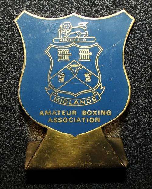 Old Rhodesia Midlands Amateur Boxing Association Copper Plaque