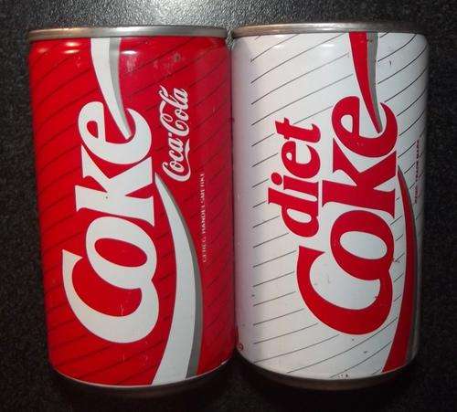 Old Coca Cola + Diet Coke Cans