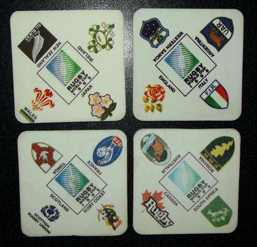 1995 Rugby World Cup Beer Coaster Set