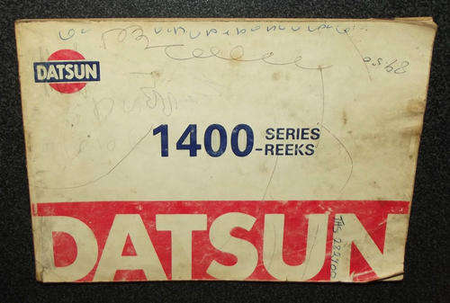 Vintage DATSUN 1400 Series Bilingual Owner's Manual