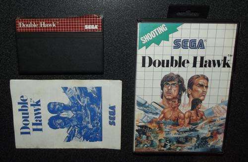Old SEGA Master System Double Hawk Cartridge Game