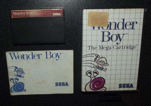 Old SEGA Master System Wonder Boy Game