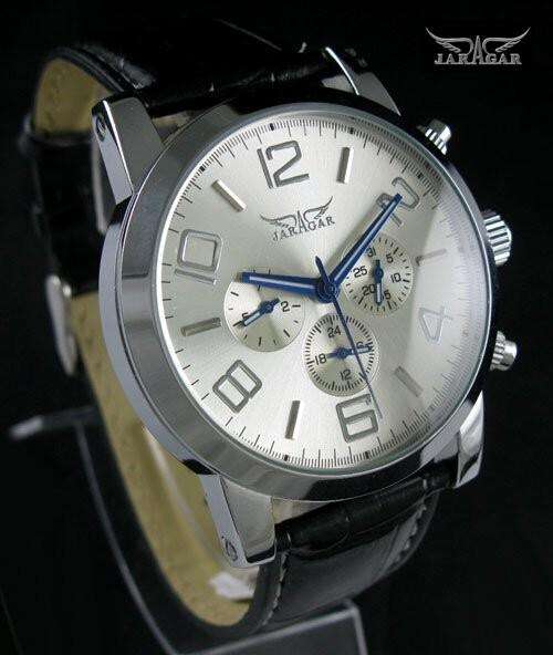 *TOP ITEM* JARAGAR Luxury Auto 6 Hand Multi Function Mens Watch FREE DELIVERY