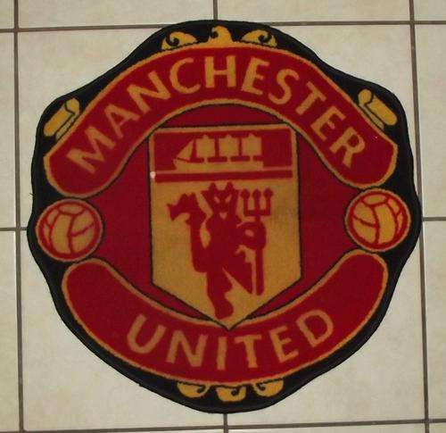 Old Manchester United Soccer Football Door Mat