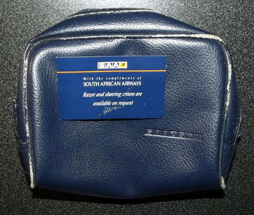 Old SAA Flying Springbok Cabin Toiletries Bag + Card