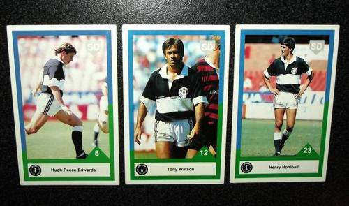 1992 Rugby Currie Cup Natal Players Collectors Cards