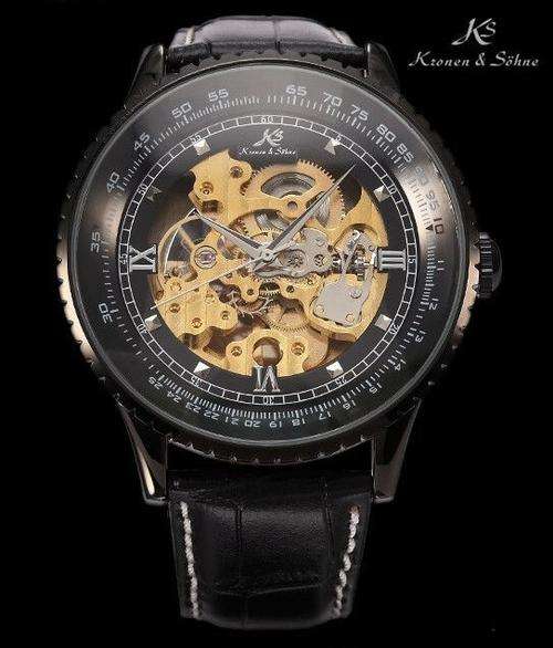 *FREE DELIVERY* KRONEN & SOHNE Royal Big Ben Skeleton Automatic Mechanical Watch BOXED w/ PAPERS