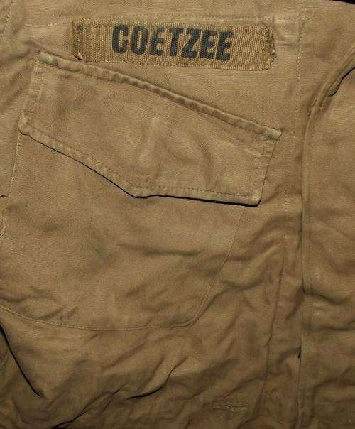 SADF Army Nutria Field Dress Bush Jacket - Coetzee