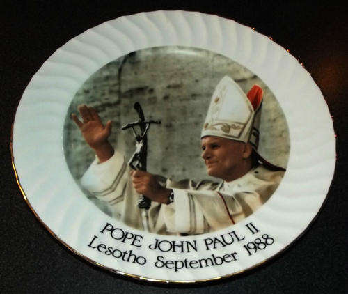 1988 Pope John Paul Visit to Lesotho Nr 2 of 236 Limited Edition Collector Plate