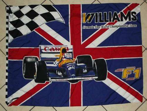 Old Williams Formula One World Championship Team Flag