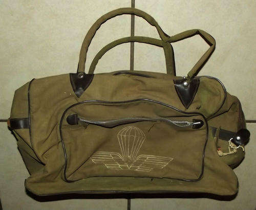 Old Italian Army Parachute Paratrooper Duffel Bag