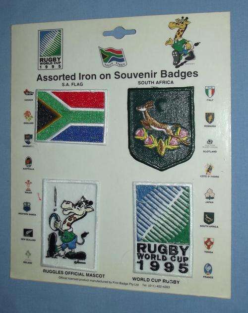 1995 Rugby World Cup South Africa Souvenir Badges