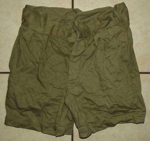 1968 Military Olive Green Shorts