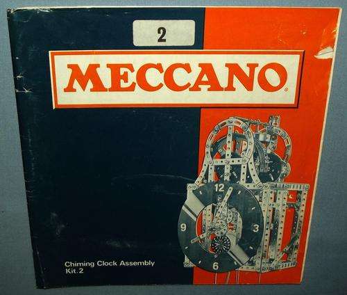 1971 MECCANO Chiming Clock Assembly Kit 2 Foldout Booklet