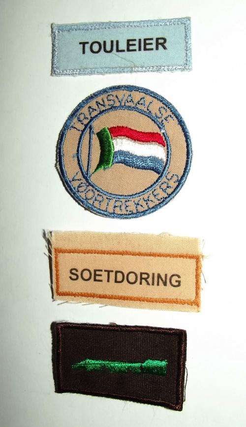 Old Transvaal Voortrekkers Cloth Badges