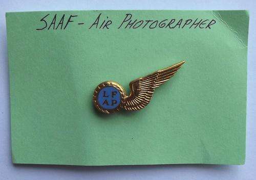 SAAF Air Photographer Mess Dress Wing