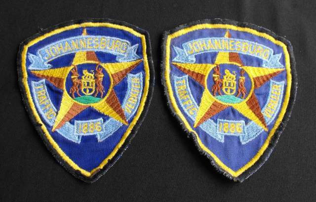 OLD JOHANNESBURG TRAFFIC POLICE ARM PATCHES