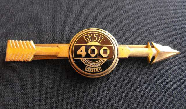 OLD GENERAL MOTORS SOUTH AFRICA CRAFTSMENS GUILD METAL TIE CLIP