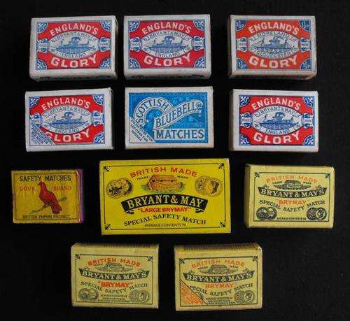 LOT OF 11 OLD BRITISH MATCHBOXES