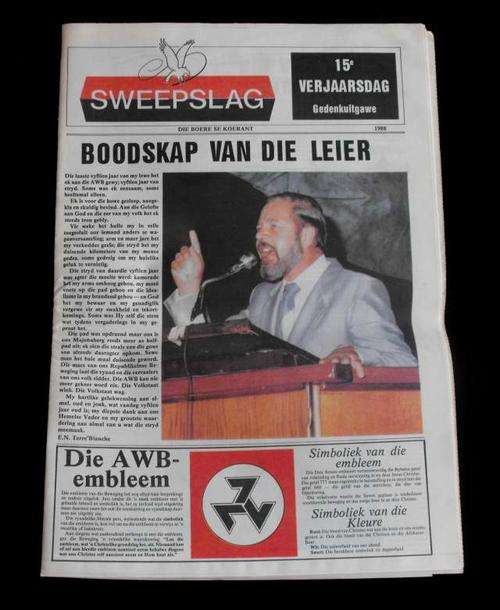 ORIGINAL AWB 1988 SWEEPSLAG 15TH  ANNIVERSARY ISSUE NEWSPAPER
