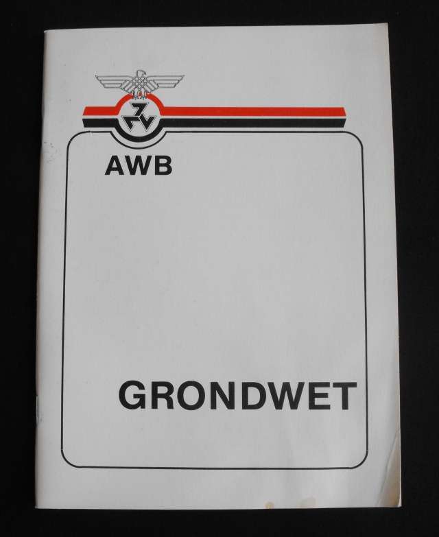 ORIGINAL AWB GRONDWET BOOKLET