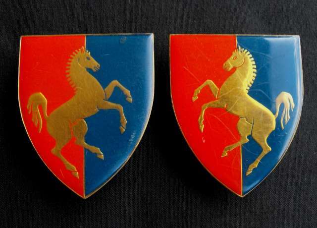 SADF TECHNICAL SERVICE TRAINING CENTRE METAL SHOULDER FLASHES