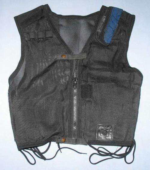 OLD BLACK NYLON TACTICAL VEST