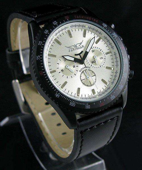 NEW JARAGAR TACHYMETRE AUTOMATIC 6 HAND MENS WATCH