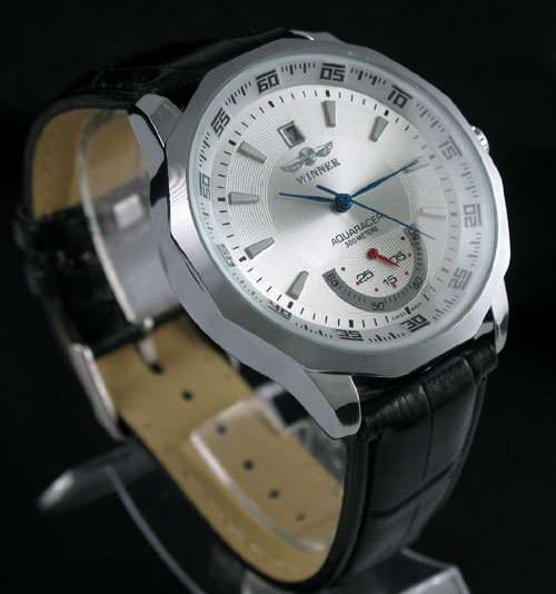 NEW AQUARACER 300 METERS LUXURY SILVER DIAL AUTO MENS WATCH
