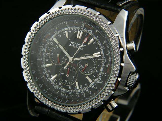 NEW JARAGAR DELUXE SWISS AUTO 6 HAND MULTI FUNCTION MENS WATCH