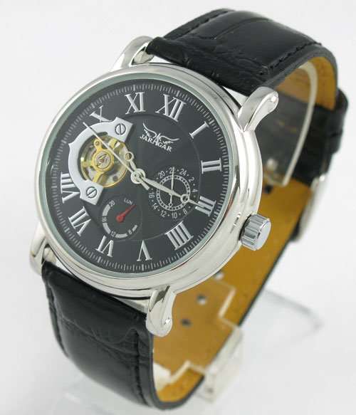 NEW JARAGAR ROMAN TOURBILLON MECHANICAL MENS WATCH