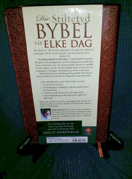 DIE STILTETYD BYBEL VIR ELKE DAG - LUXLEATHER