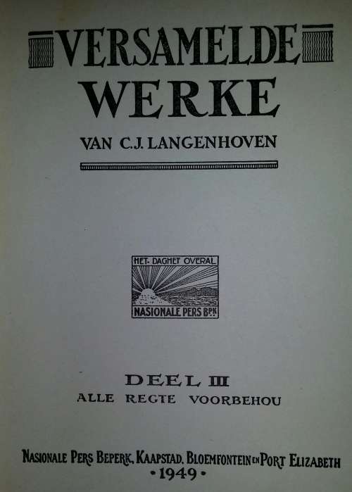 Versamelde Werke-CJ Langenhoven 1-12